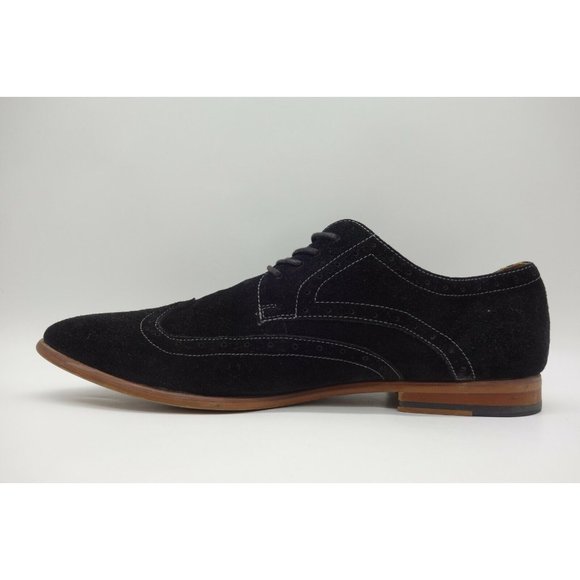 Aldo Black Leather Dress Casual Wingtip Oxfords Shoes Men\'s 43.5 / 10.5 main image 7
